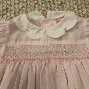 Smocked bubble-pale pink